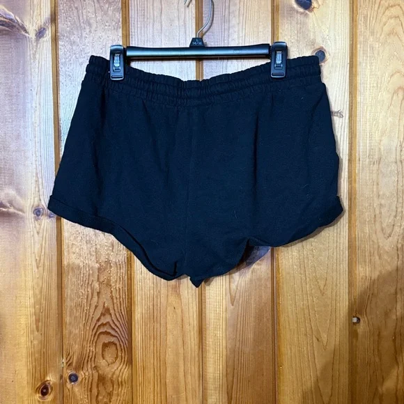 PINK Victoria's Secret Black Athletic Shorts size large comfy shorts lounge - Picture 5 of 5